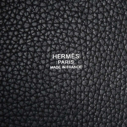Hermes Black Taurillon Clemence Picotin Lock 22 MM Handbag