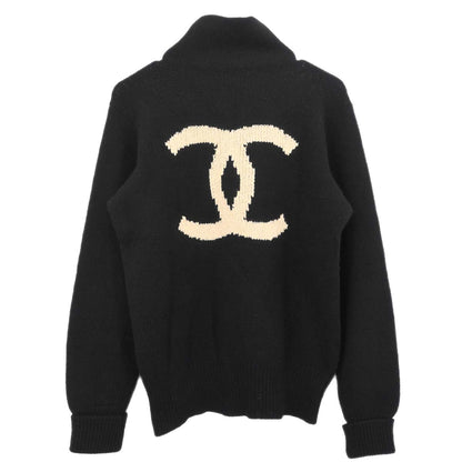Chanel 1996 Cashmere Zip-up Knit Sweater #44