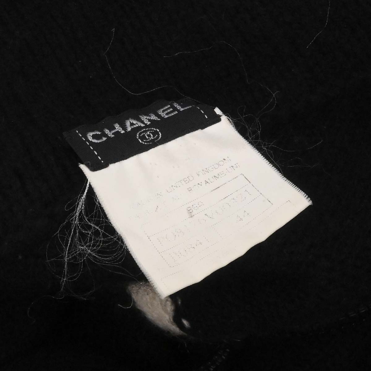 Chanel 1996 Cashmere Zip-up Knit Sweater #44