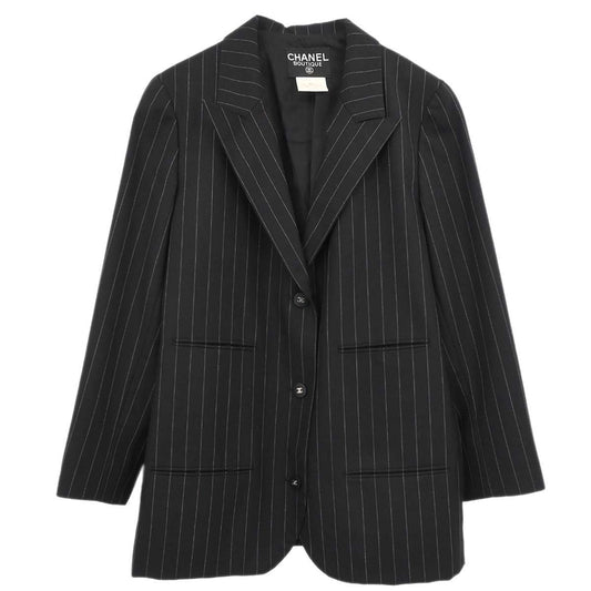 Chanel 1996 Single Breasted Jacket Black #40