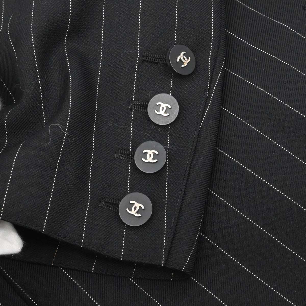 Chanel 1996 Single Breasted Jacket Black #40