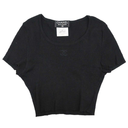Chanel 1995 Cropped T-shirt Black #36