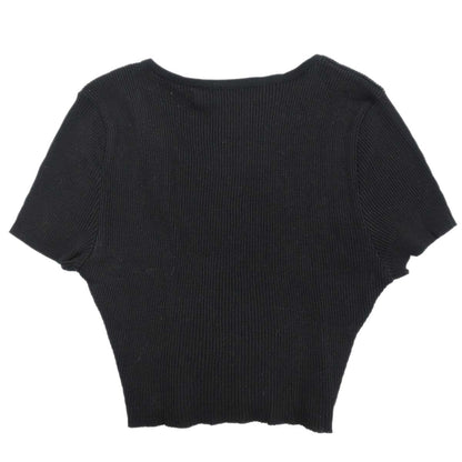 Chanel 1995 Cropped T-shirt Black #36