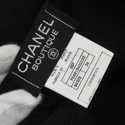 Chanel 1995 Cropped T-shirt Black #36