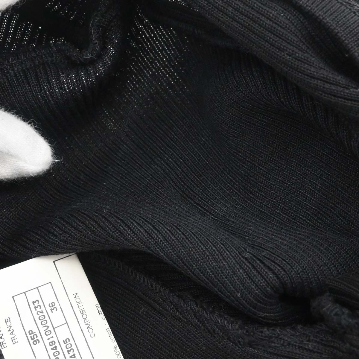 Chanel 1995 Cropped T-shirt Black #36