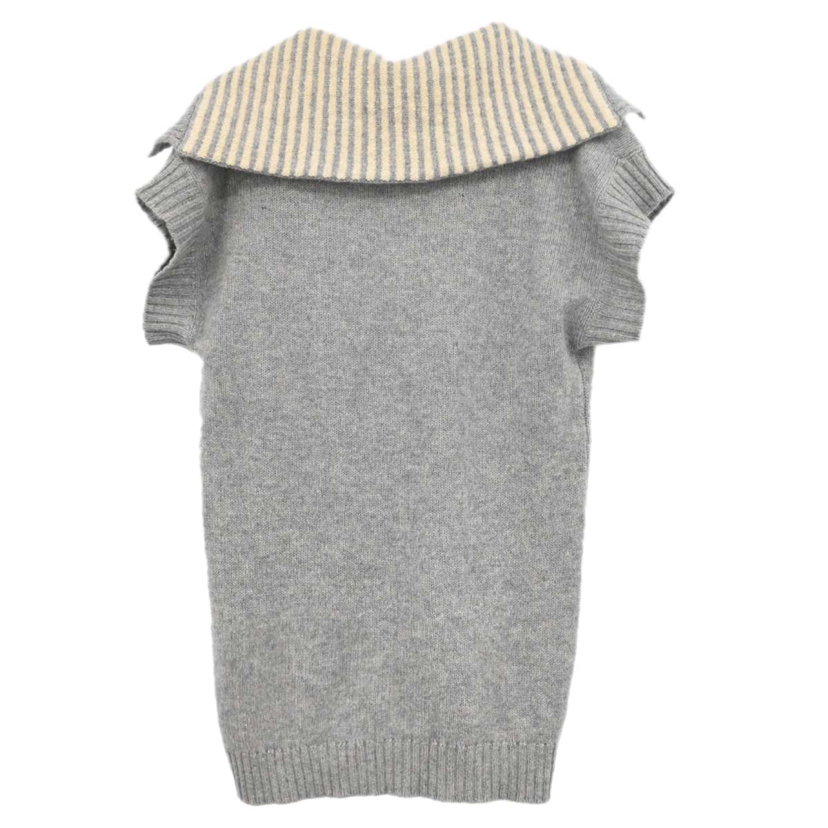Chanel 2008 Sport Line Sweater Knit Top Gray #40