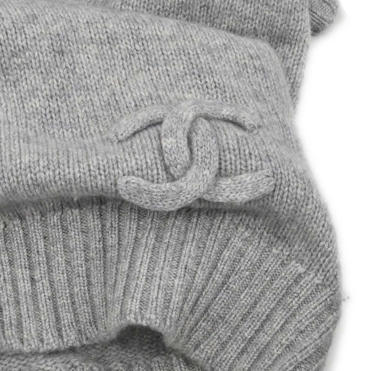 Chanel 2008 Sport Line Sweater Knit Top Gray #40