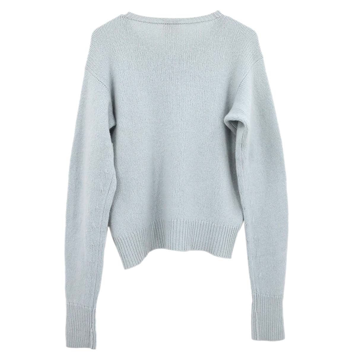 Chanel 1995 Sweater Knit Top Light Blue #44