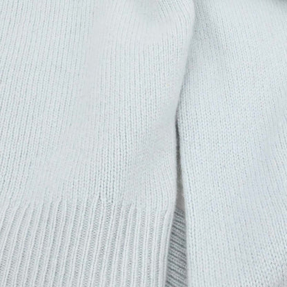 Chanel 1995 Sweater Knit Top Light Blue #44