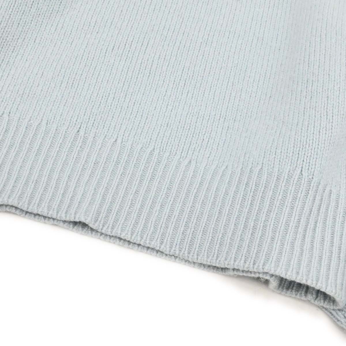 Chanel 1995 Sweater Knit Top Light Blue #44