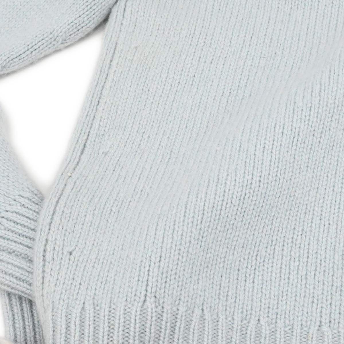 Chanel 1995 Sweater Knit Top Light Blue #44