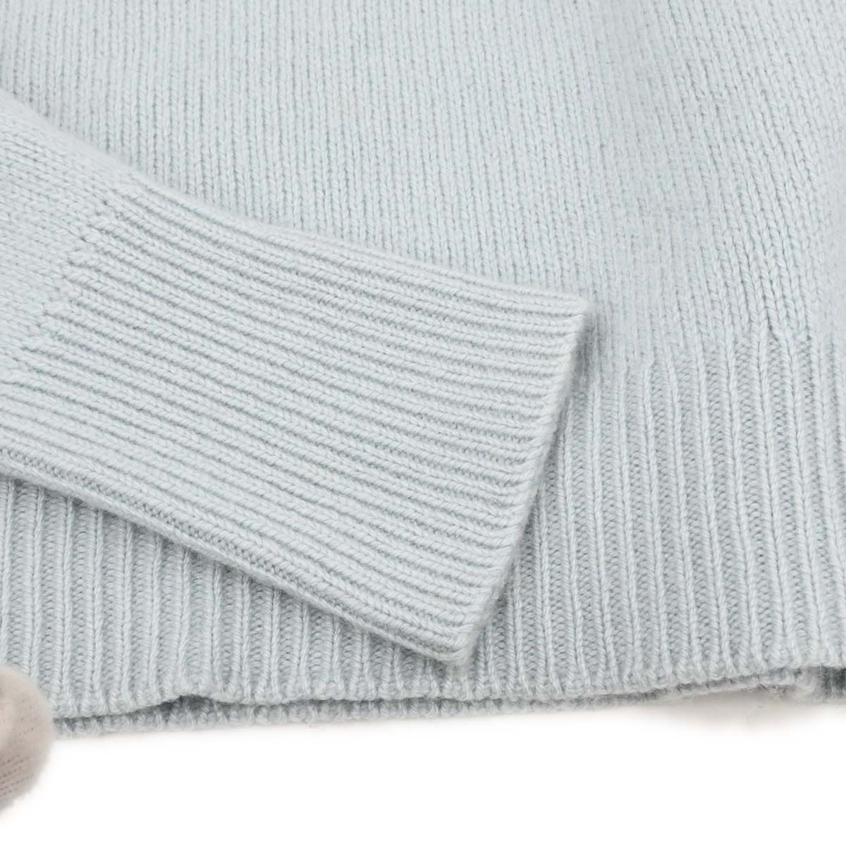 Chanel 1995 Sweater Knit Top Light Blue #44