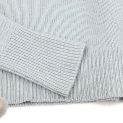 Chanel 1995 Sweater Knit Top Light Blue #44