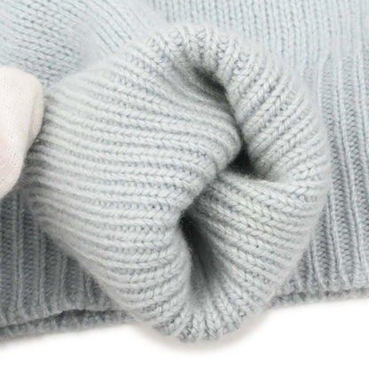 Chanel 1995 Sweater Knit Top Light Blue #44