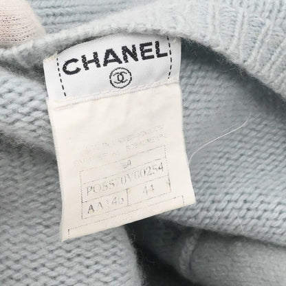 Chanel 1995 Sweater Knit Top Light Blue #44