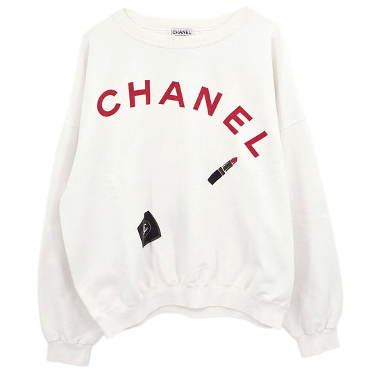 Chanel Long Sleeve Top Sweater White SAISON01 #L