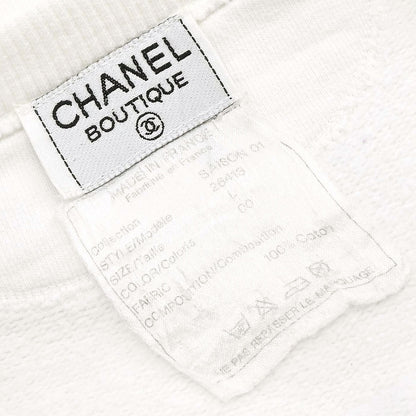 Chanel Long Sleeve Top Sweater White SAISON01 #L