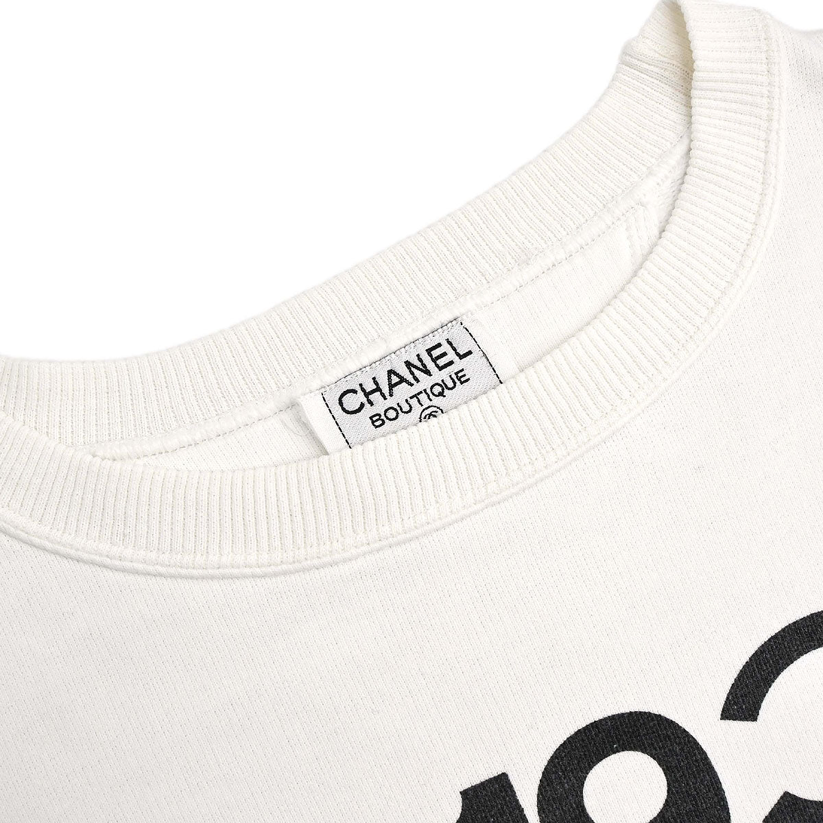 Chanel Long Sleeve Top Sweater White SAISON01 #L