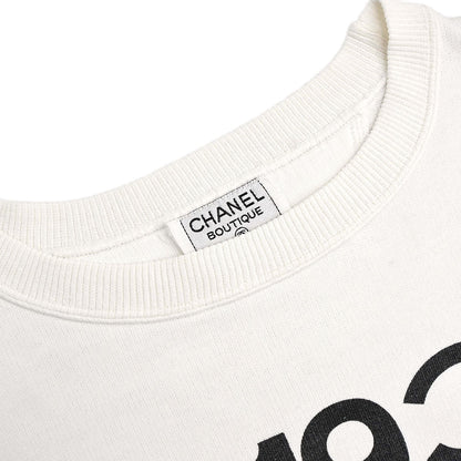 Chanel Long Sleeve Top Sweater White SAISON01 #L