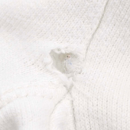 Chanel Long Sleeve Top Sweater White SAISON01 #L