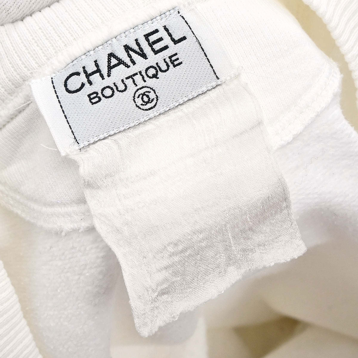 Chanel Long Sleeve Top Sweater White SAISON01 #L