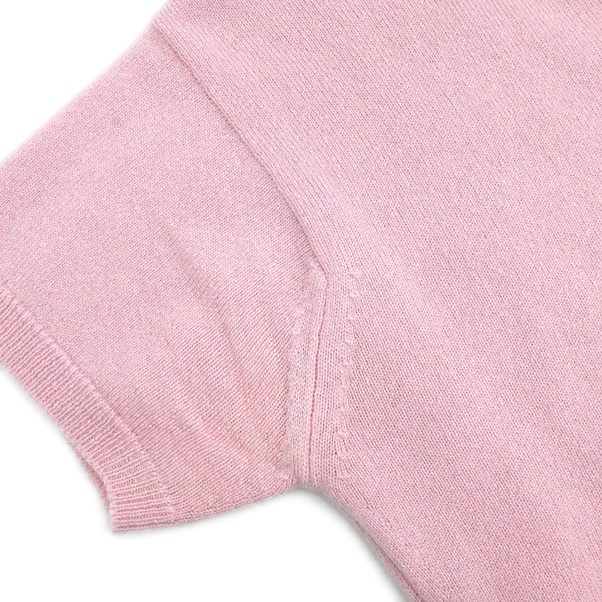 Chanel Set Cardigan Short Sleeve Top Pink