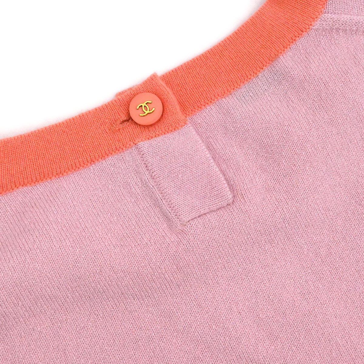 Chanel Set Cardigan Short Sleeve Top Pink
