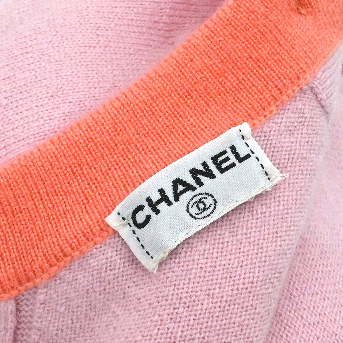 Chanel Set Cardigan Short Sleeve Top Pink