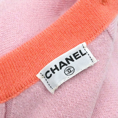 Chanel Set Cardigan Short Sleeve Top Pink