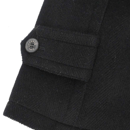 Hermes Duffle Coat Black #52