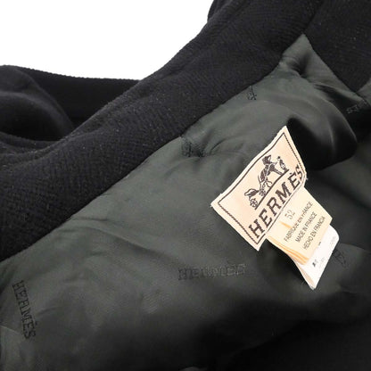 Hermes Duffle Coat Black #52