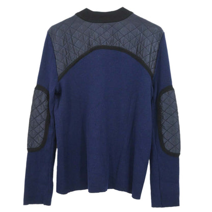 Chanel 2004 Sport Line Sweater Knit Top Black Navy #42