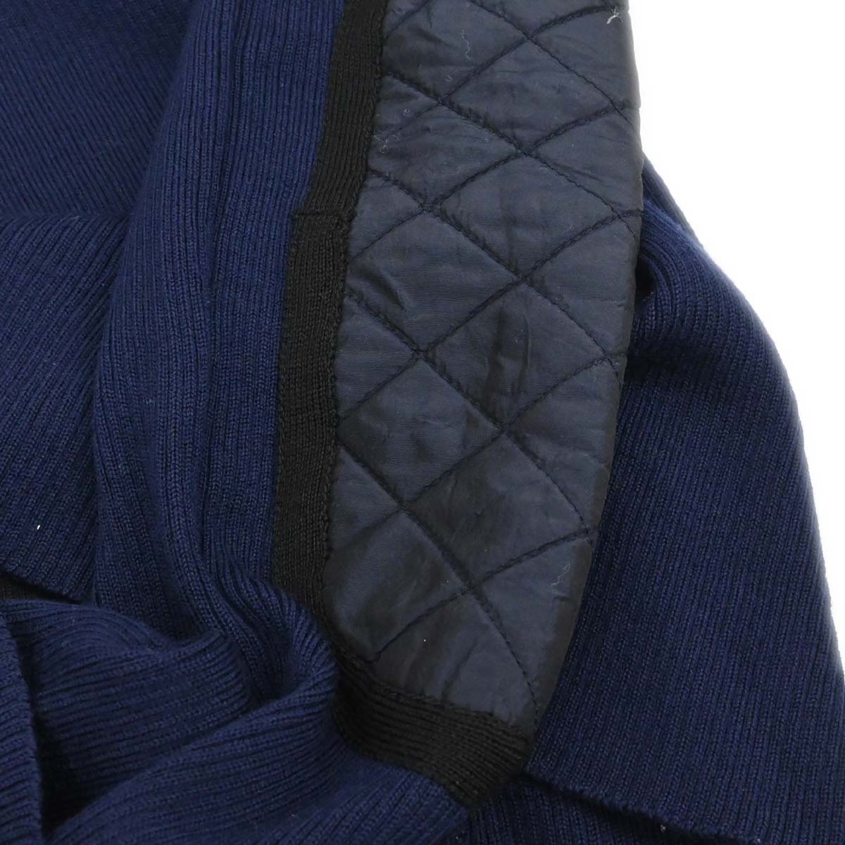 Chanel 2004 Sport Line Sweater Knit Top Black Navy #42