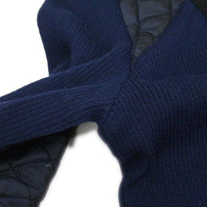 Chanel 2004 Sport Line Sweater Knit Top Black Navy #42