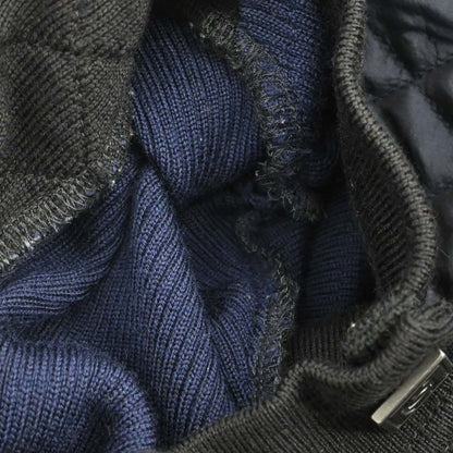 Chanel 2004 Sport Line Sweater Knit Top Black Navy #42