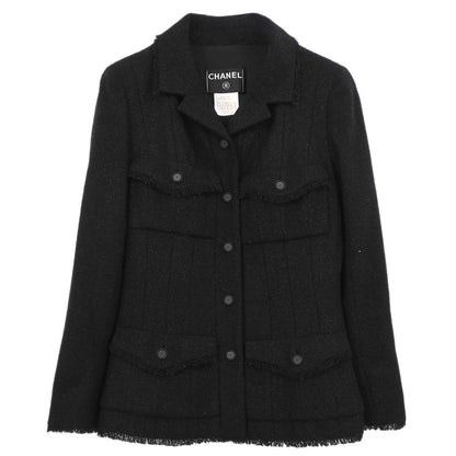 Chanel 2003 Single Breasted Jacket Black #34