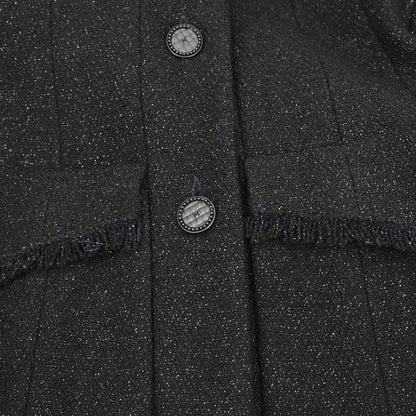 Chanel 2003 Single Breasted Jacket Black #34