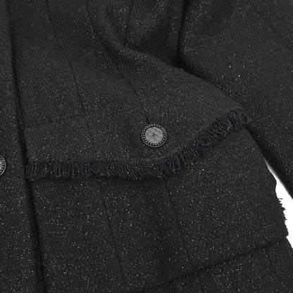 Chanel 2003 Single Breasted Jacket Black #34