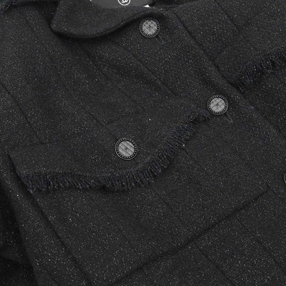 Chanel 2003 Single Breasted Jacket Black #34