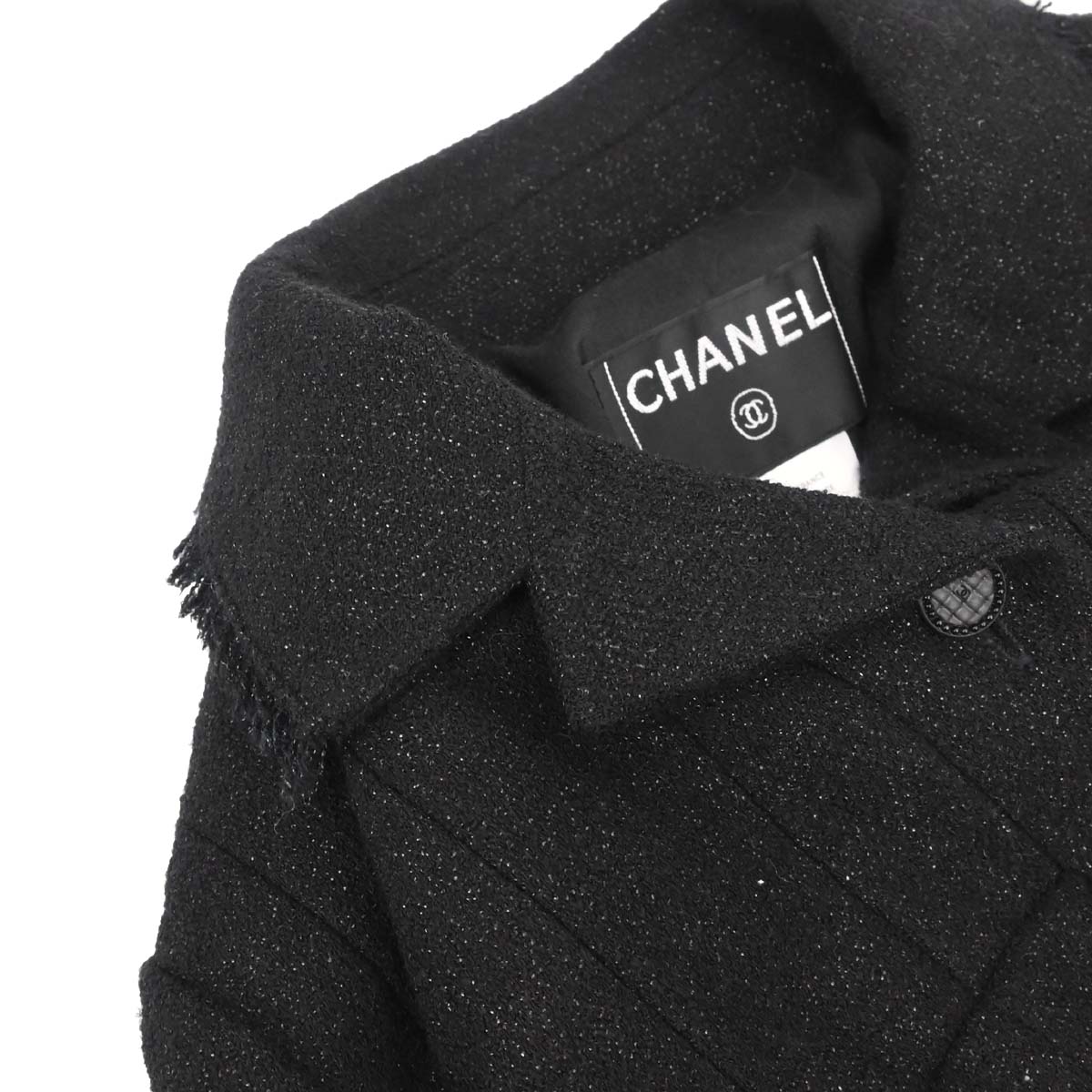 Chanel 2003 Single Breasted Jacket Black #34