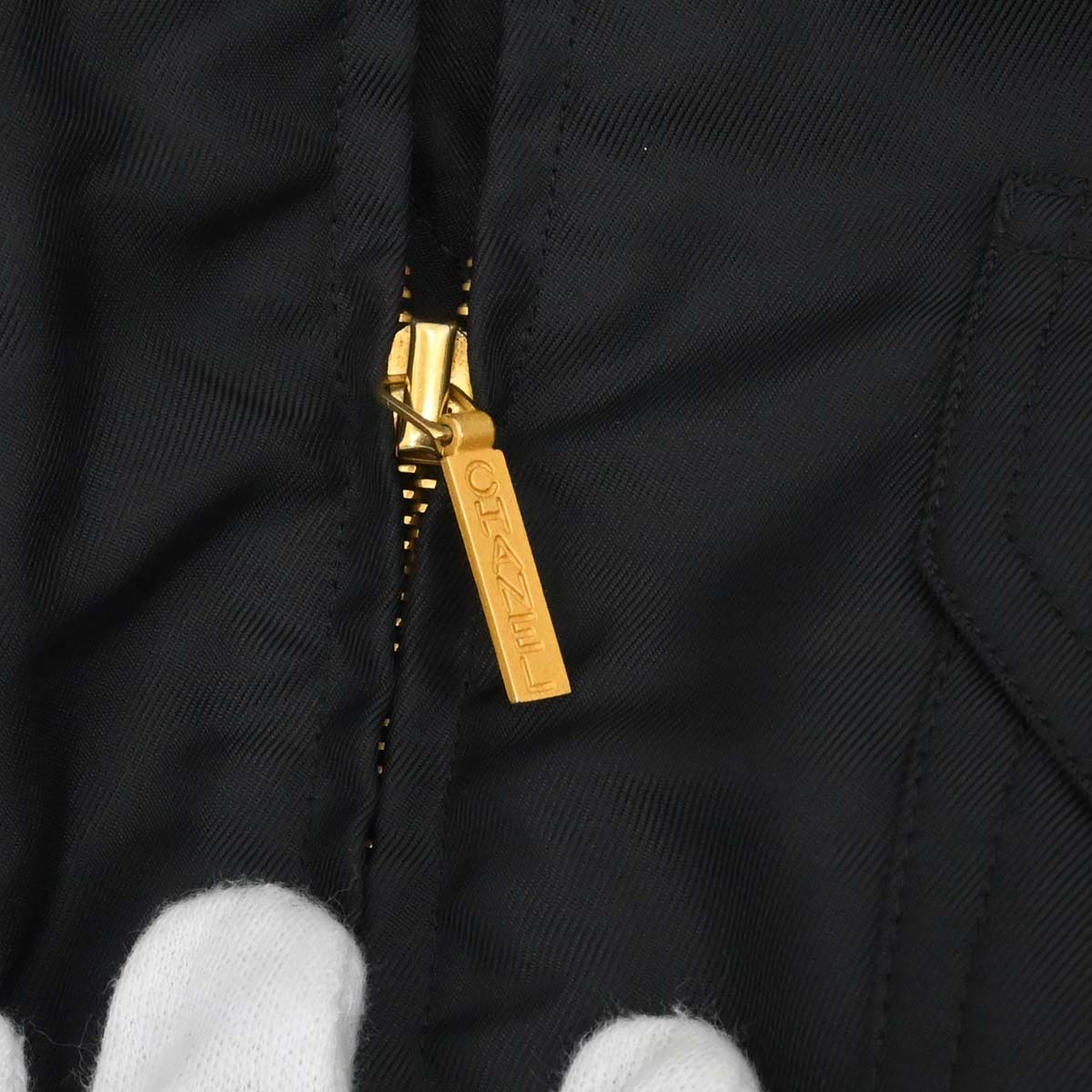 Chanel Zip Up Jacket Black