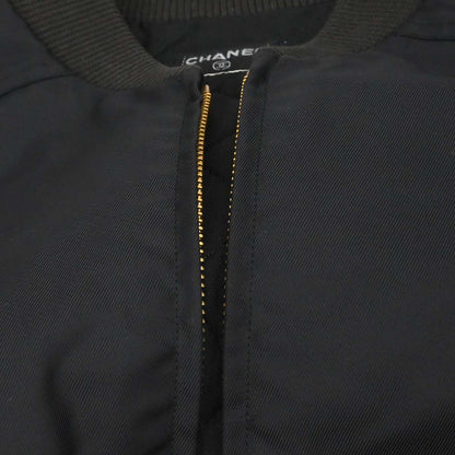 Chanel Zip Up Jacket Black