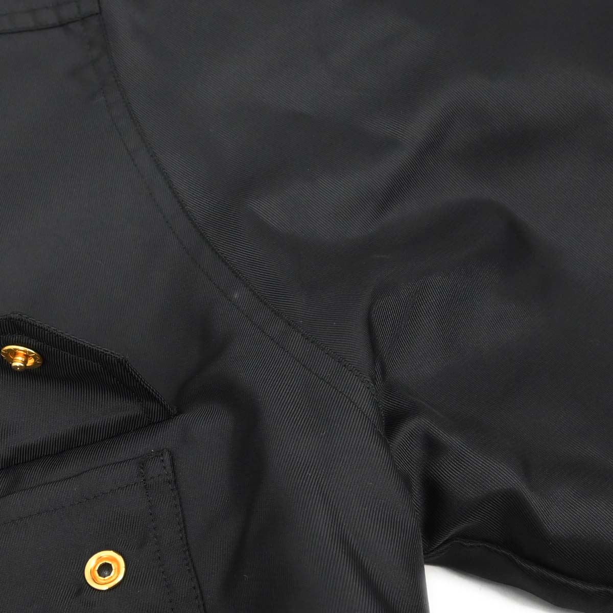 Chanel Zip Up Jacket Black