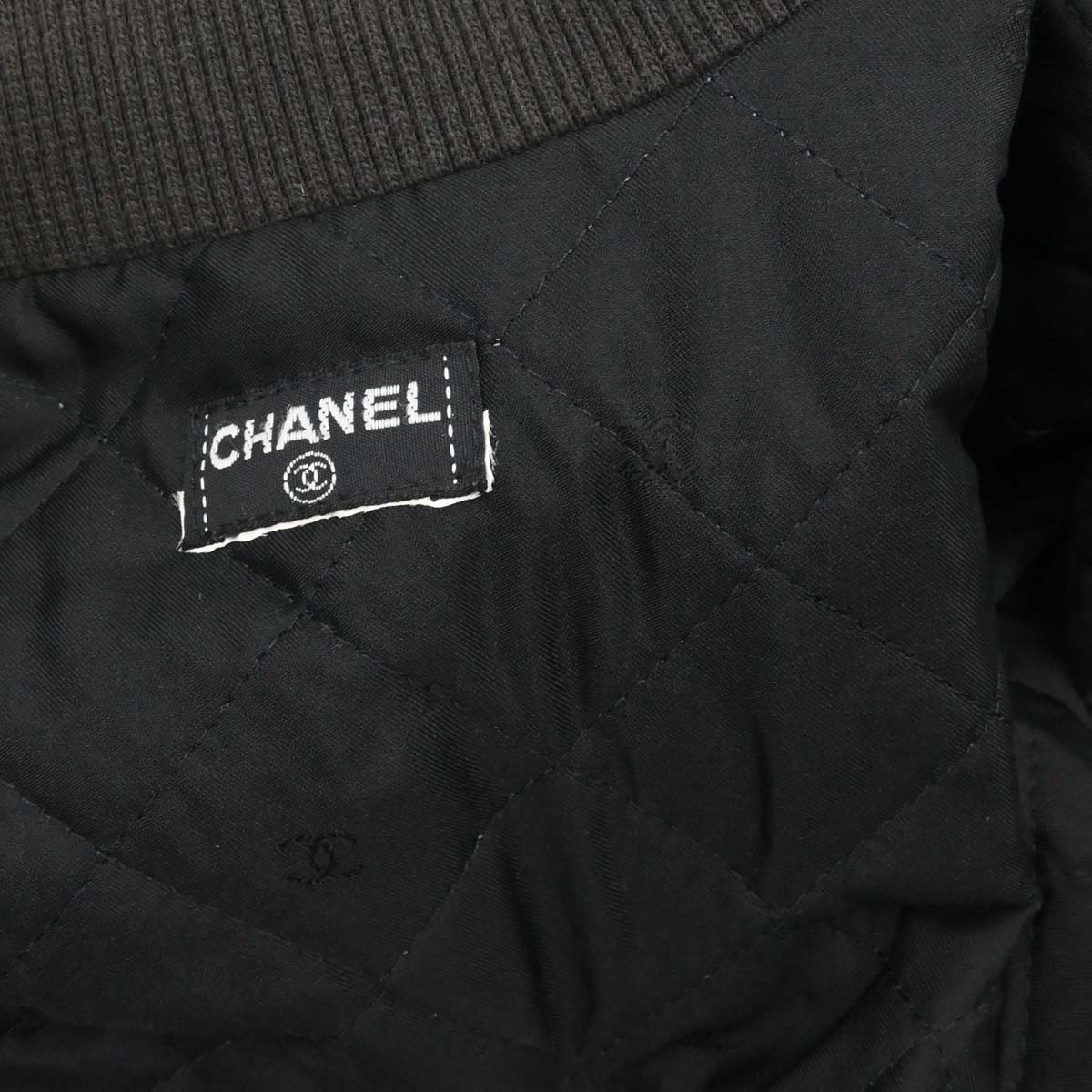 Chanel Zip Up Jacket Black