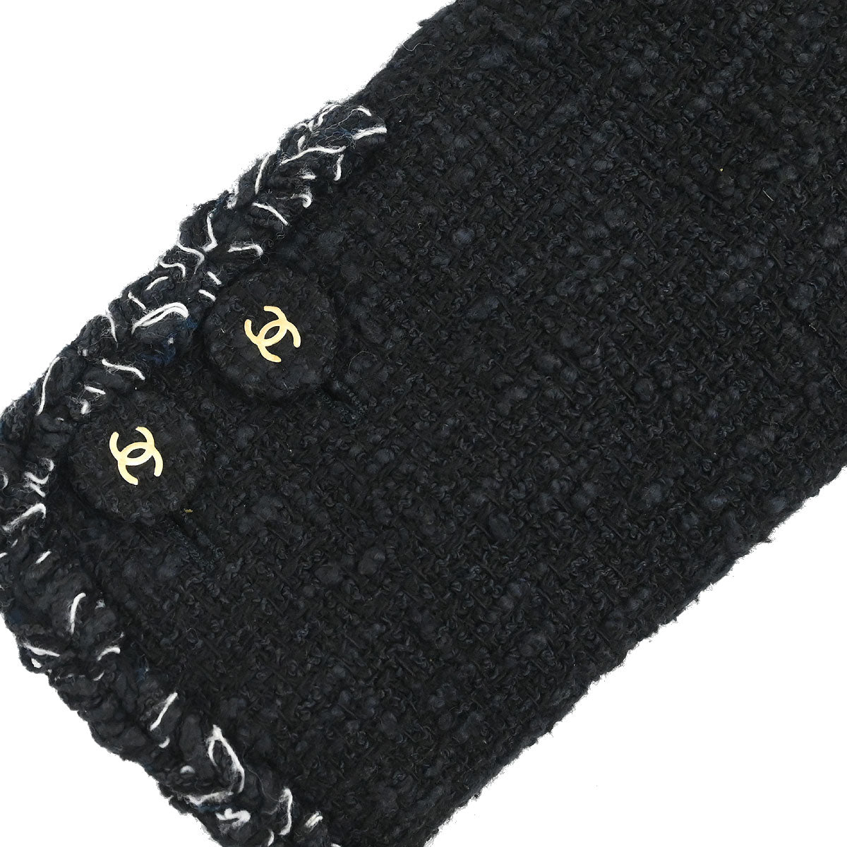 Chanel 2007 Single Breasted Collarless Jacket Black #36