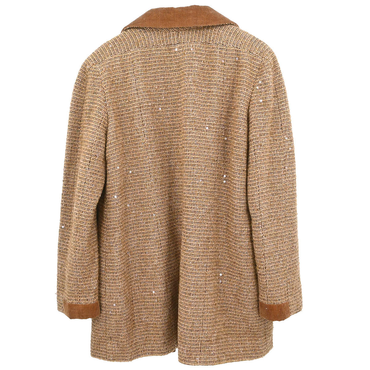 Chanel 2003 Jacket Coat Tweed Brown #44