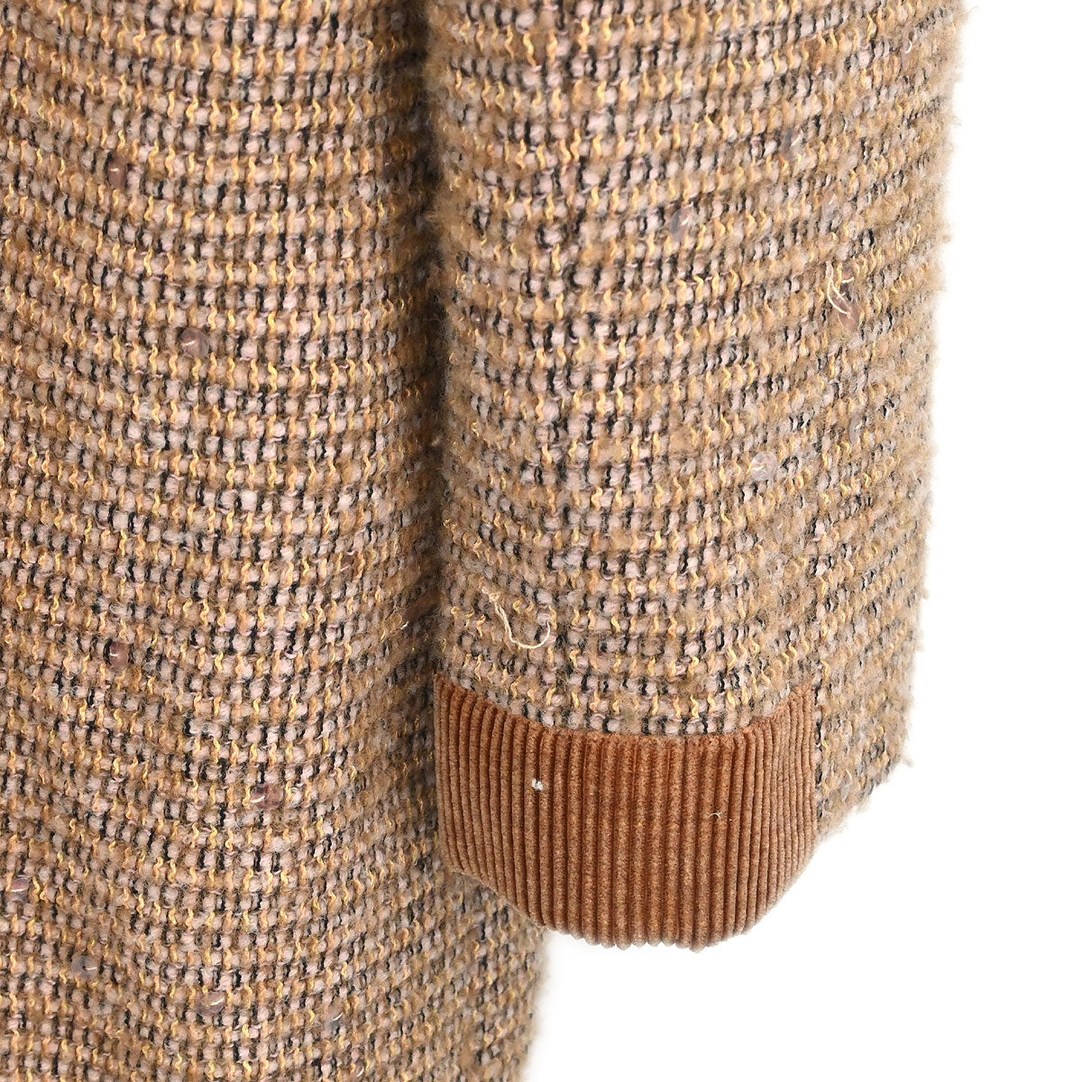 Chanel 2003 Jacket Coat Tweed Brown #44