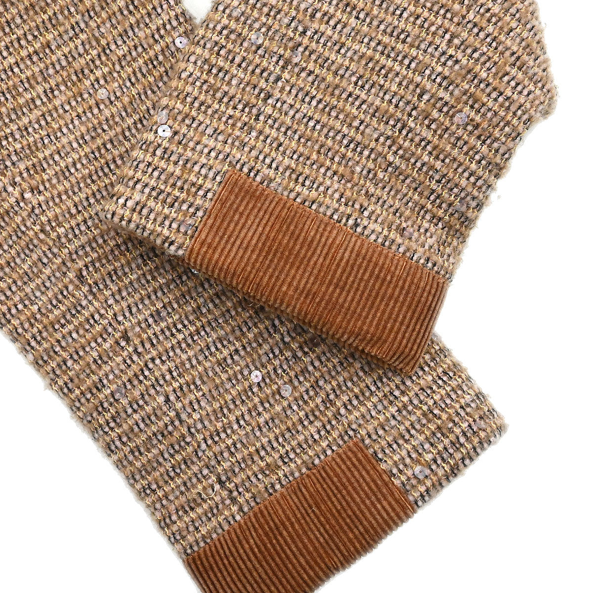 Chanel 2003 Jacket Coat Tweed Brown #44