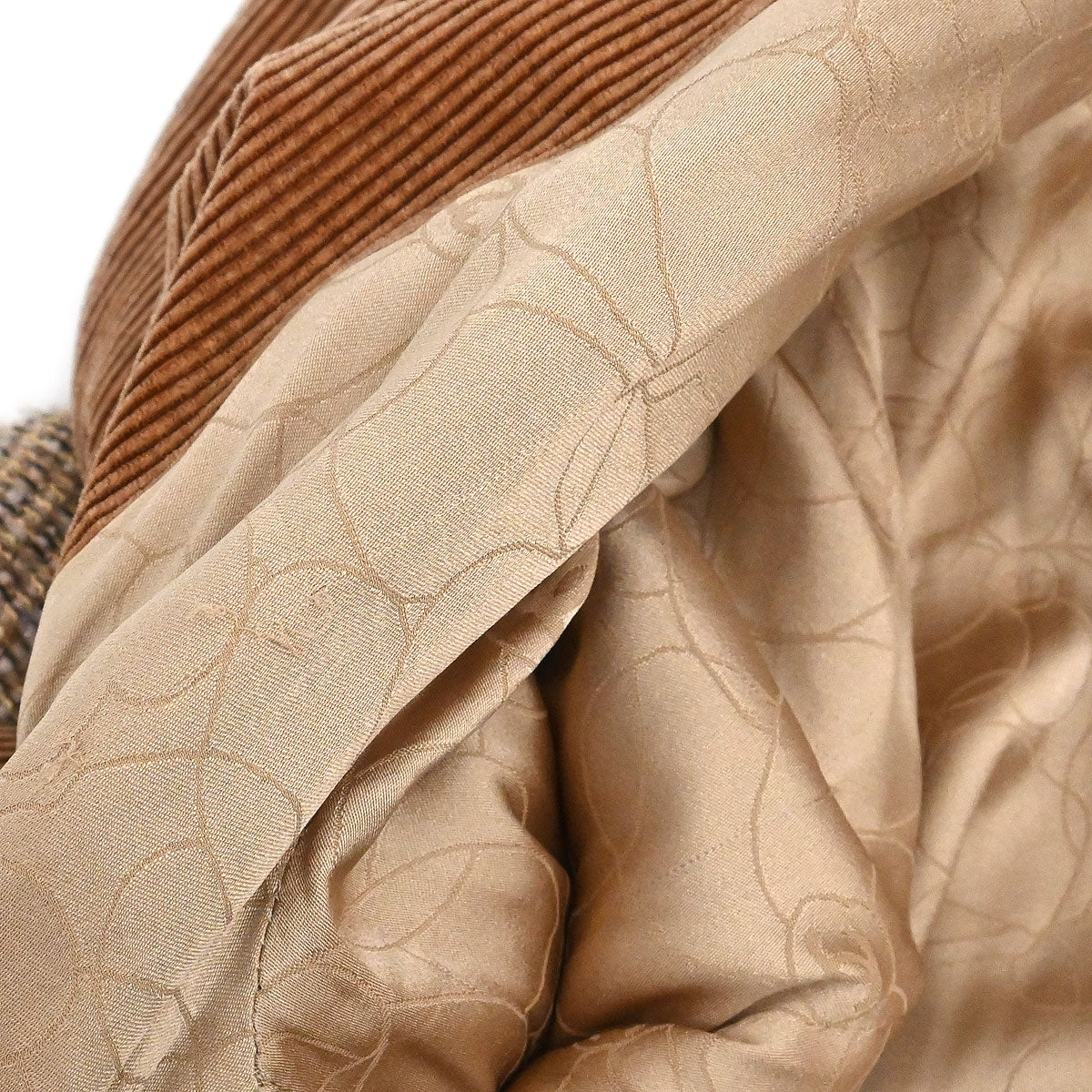 Chanel 2003 Jacket Coat Tweed Brown #44