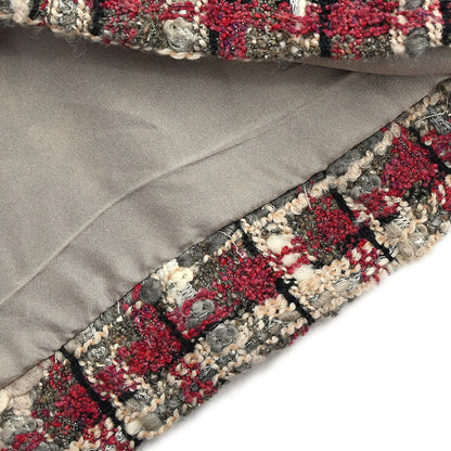 Chanel 2005 Setup Suit Jacket Skirt Tweed Brown #36